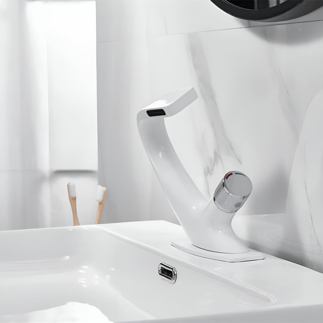 Modern Bathroom Mixer Tap With Waterfall Spout