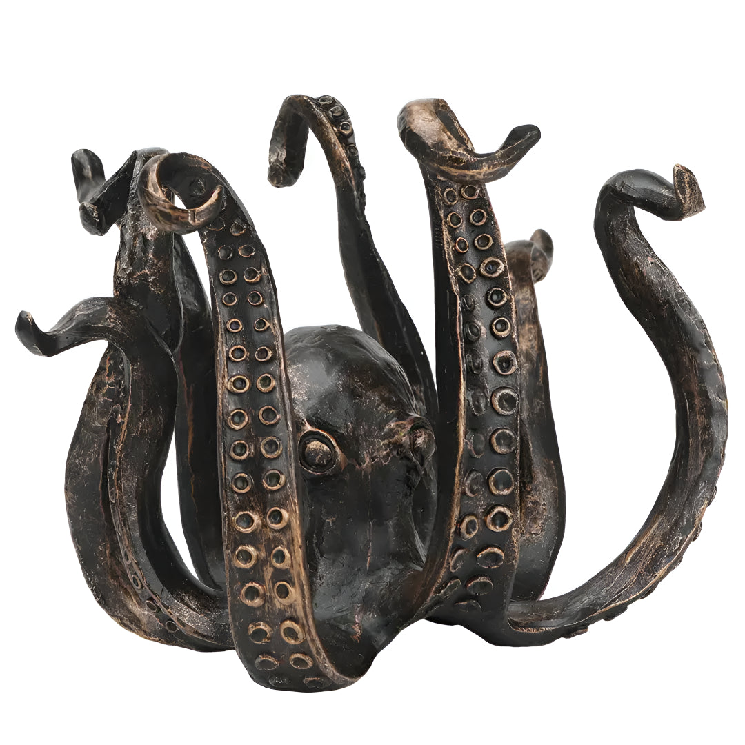 Mug Holder Stand With Rustic Octopus Design
